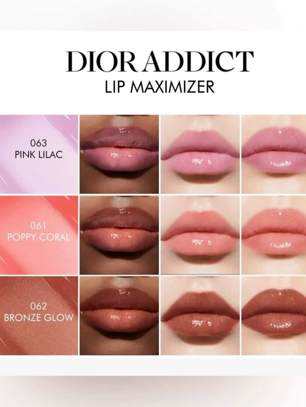 Dior Women NEW Addict Lip Maximizer 062 Bronzed Glow Plumping Gloss